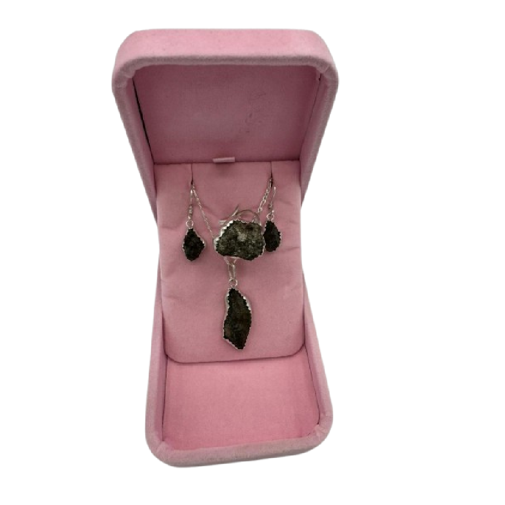 Atlas Meteorite Lunar Jewelry Box – Silver & Lunar Meteorite Collection